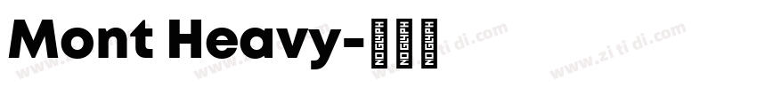 Mont Heavy字体转换